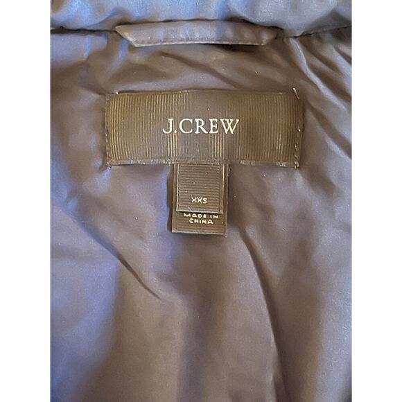 J.Crew Women's Navy Blue Quilted Zip Up Puffer Down Vest. Size XXS - Picture 3 of 7